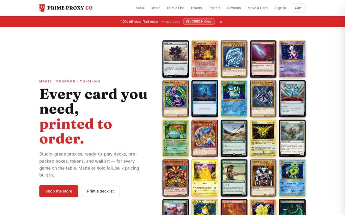 Prime Proxy Co — screenshot