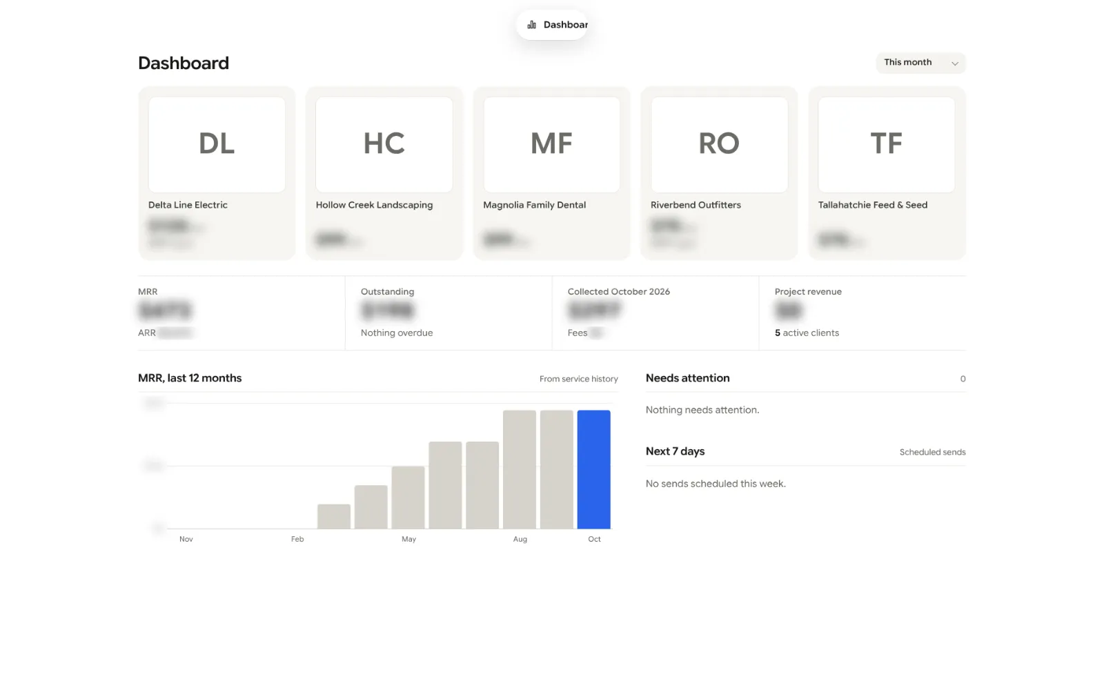 Walt Builds Billing screenshot